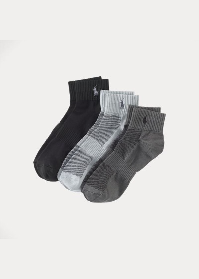 Men's Polo Ralph Lauren Sport Ankle 3-Pack Socks | 432610TAB